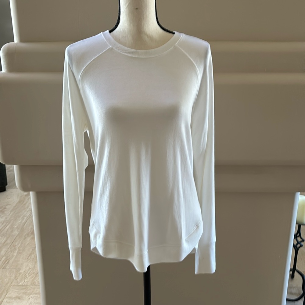 Athleta Mindset Sweatshirt. Bright White. Size Small. Like New.